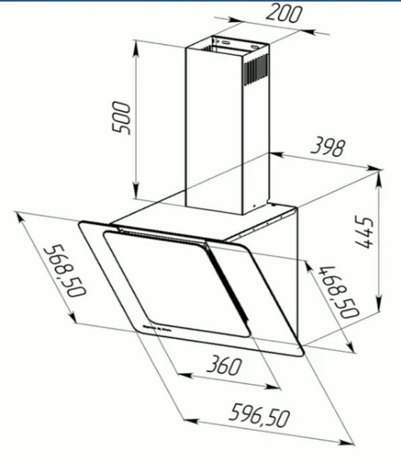 Каминная вытяжка Zigmund & Shtain K 150.6 S
