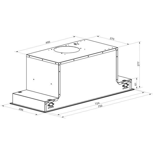 Встраиваемая вытяжка Lex GS Glass 900 White