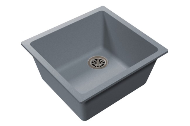 Кухонная мойка Ewigstein EW-4540 1-чаша 490*460 серый металлик