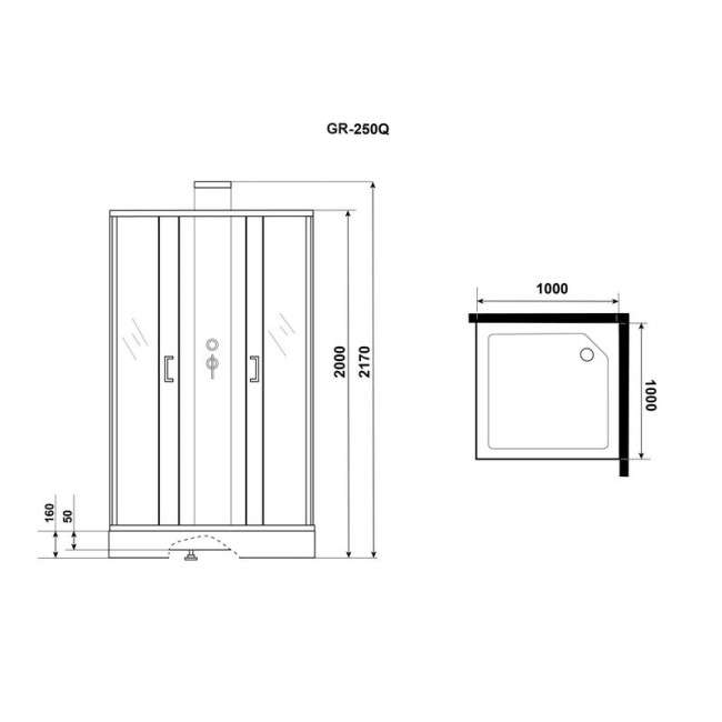Душевая кабина Niagara GR250Q