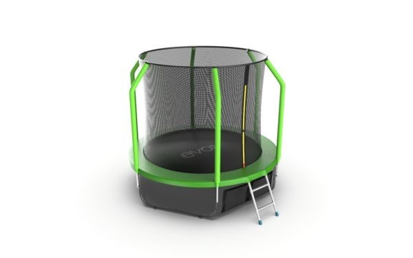 Батут Evo Jump Cosmo 8ft Green Lowernet + сетка