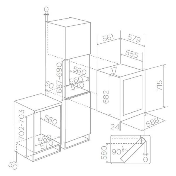 Винный шкаф Elica VERITAS BI36 BL