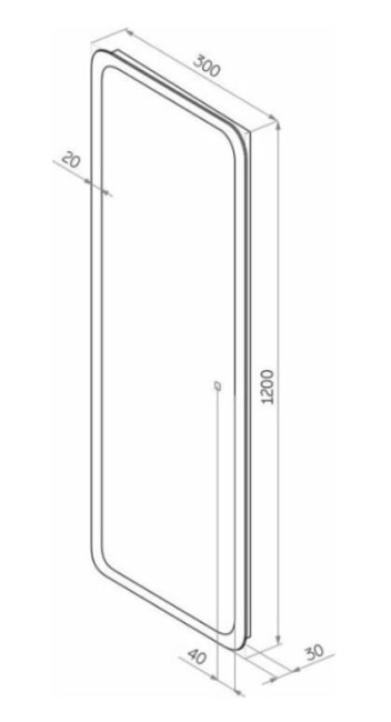 Зеркало Continent Bruno Led ЗЛП2104 Зеркало Continent Bruno Led ЗЛП2104