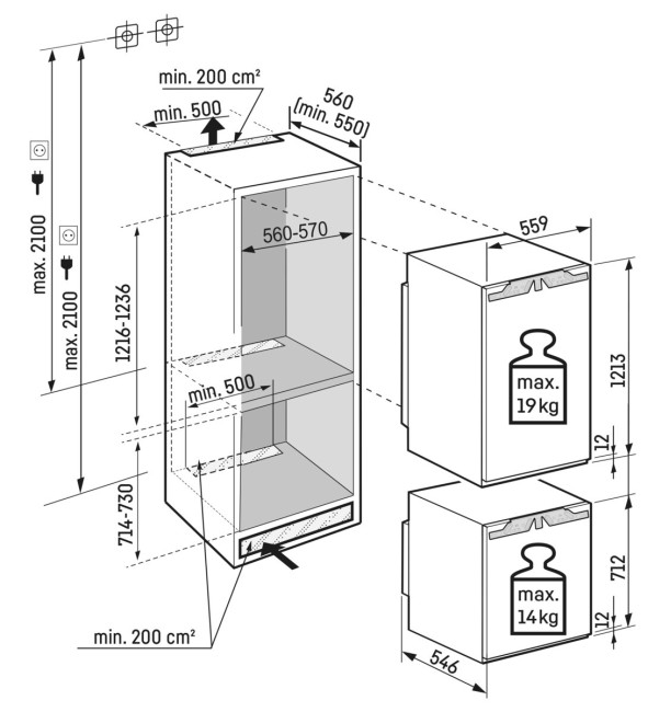 Встраиваемый холодильник Liebherr IXRF 5650