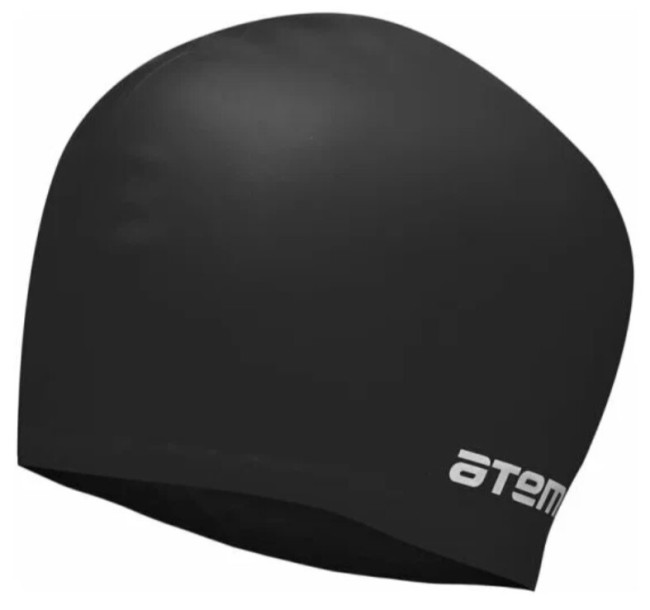 Шапочка для плавания Atemi LC-02 силикон, д/длин.волос, черный