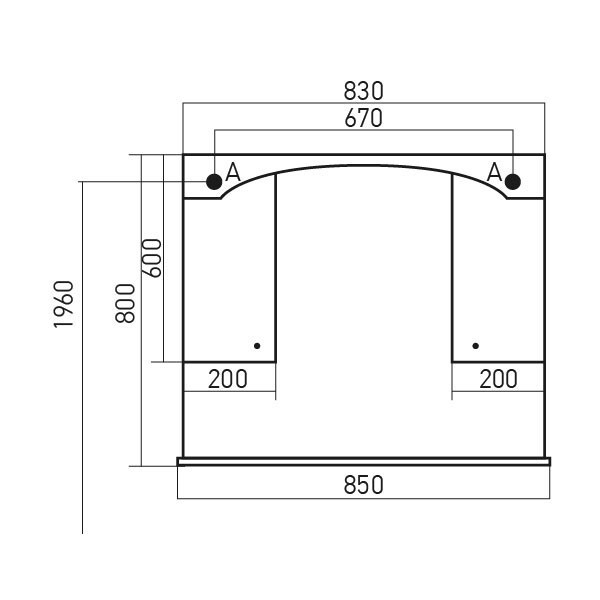 Зеркало-шкаф Mixline Крит-85 (533130)