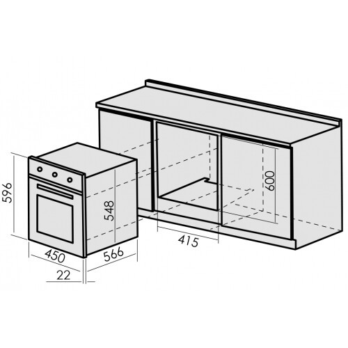 Встраиваемый электрический духовой шкаф MBS DE-452 Встраиваемый электрический духовой шкаф MBS DE-452