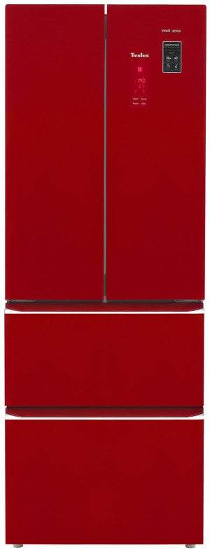 Холодильник Tesler RFD-361I RED GLASS