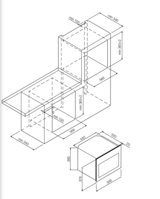 Встраиваемая микроволновая печь Graude MWGK 38.1 S