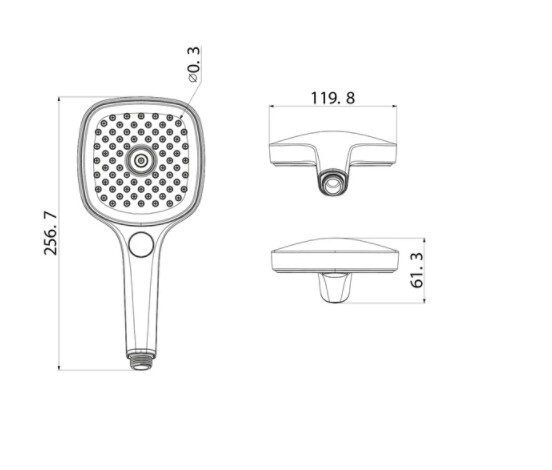 Душевая лейка Iddis Slide SLI3F0Bi18 черный