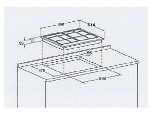 Встраиваемая газовая варочная панель Hotpoint-Ariston PK 640 RL GH Встраиваемая газовая варочная панель Hotpoint-Ariston PK 640 RL GH