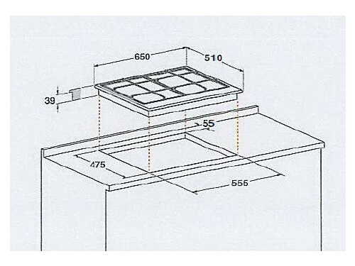 Встраиваемая газовая варочная панель Hotpoint-Ariston PK 640 RL GH Встраиваемая газовая варочная панель Hotpoint-Ariston PK 640 RL GH