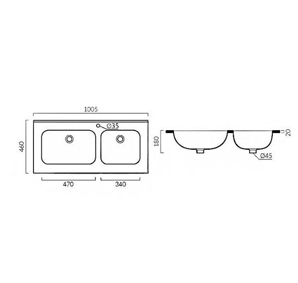 Раковина Grossman GR-3040-2