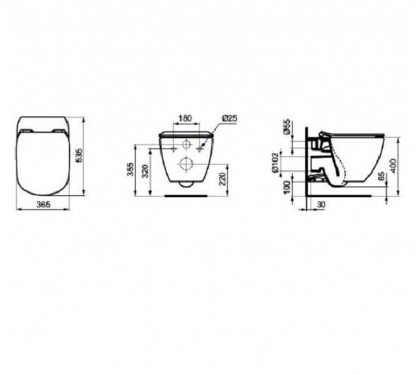 Унитаз Ideal Standard Tesi T007901