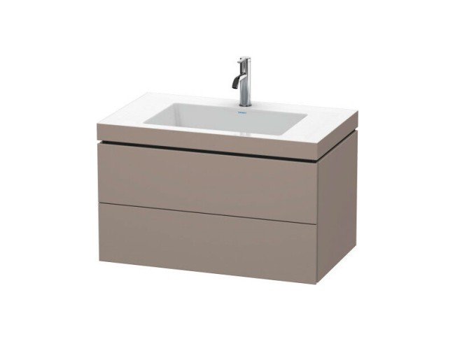 Тумба с раковиной Duravit L-CUBE (LC6927O4343) базальт матовый