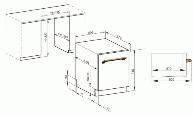 Встраиваемая посудомоечная машина Kaiser S60U88XLEm