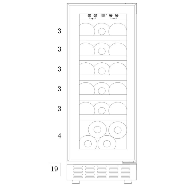 Встраиваемый винный шкаф Temptech VWC300SS