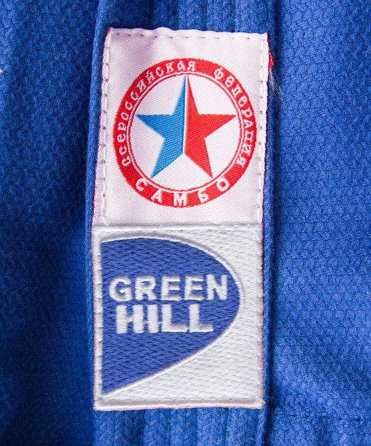 Куртка для самбо Green Hill JS-303 синий 2/150