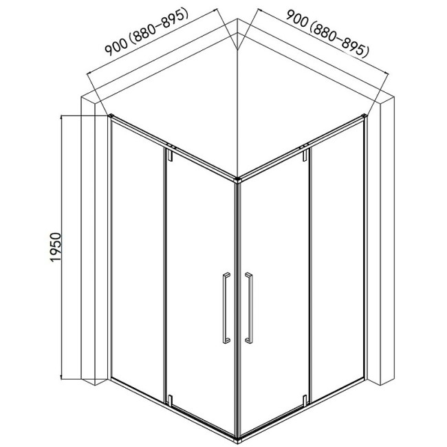 Душевой уголок AQUAme AQM7102-2-9