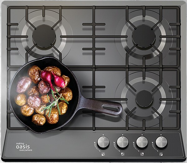 Встраиваемая газовая варочная панель Oasis P-MBR (B) Встраиваемая газовая варочная панель Oasis P-MBR (B)