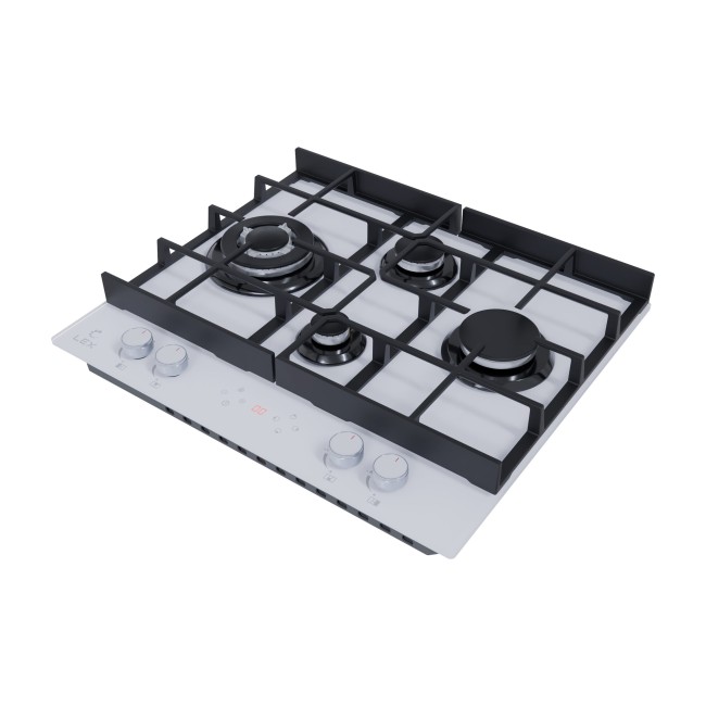 Встраиваемая газовая варочная панель Lex GVG 644 T WH Встраиваемая газовая варочная панель Lex GVG 644 T WH