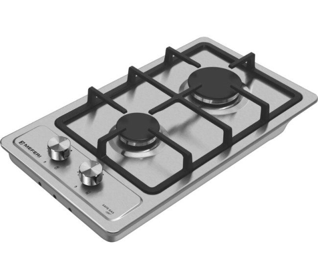 Встраиваемая газовая варочная панель Meferi MGH302IX Light Встраиваемая газовая варочная панель Meferi MGH302IX Light