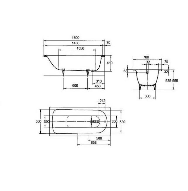 Стальная ванна Kaldewei Saniform Plus 362-1 Anti-slip Easy-clean (111730003001) Стальная ванна Kaldewei Saniform Plus 362-1 Anti-slip Easy-clean (111730003001)