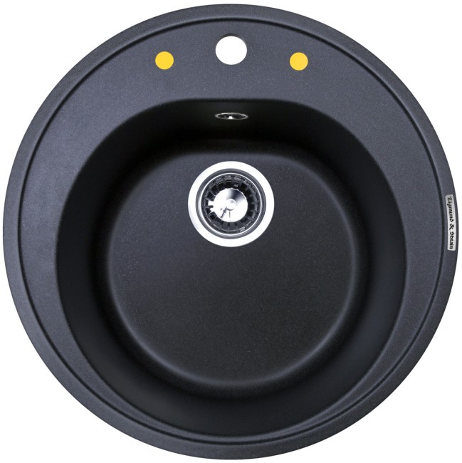 Кухонная мойка Zigmund & Shtain Kreis 505 темная скала