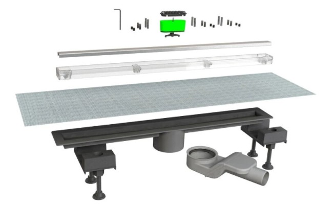 Душевой лоток Bonomini Canalissima 6825WX60SWZ