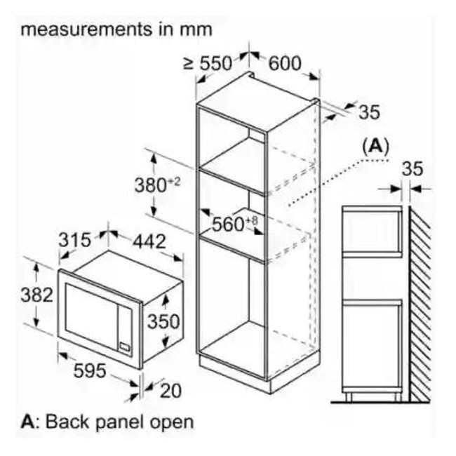 Встраиваемая микроволновая печь Bosch BEL623MD3 Встраиваемая микроволновая печь Bosch BEL623MD3
