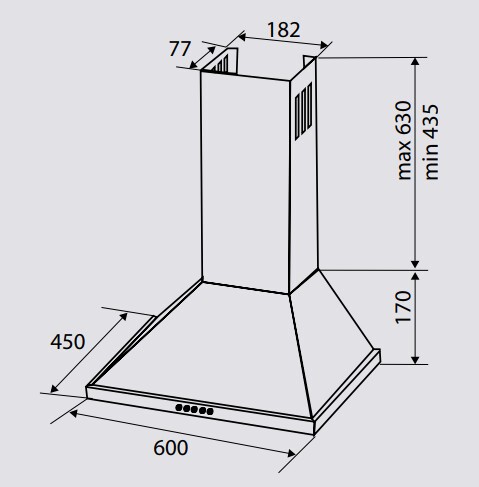 Каминная вытяжка Zigmund & Shtain K 128.61 S Каминная вытяжка Zigmund & Shtain K 128.61 S