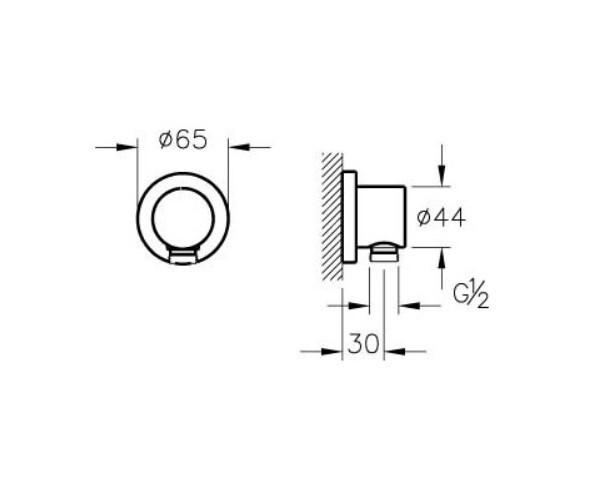 Шланговое подключение Vitra Dynamic S A45223