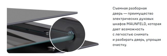 Встраиваемый духовой шкаф электрический Maunfeld MEOR7216STB