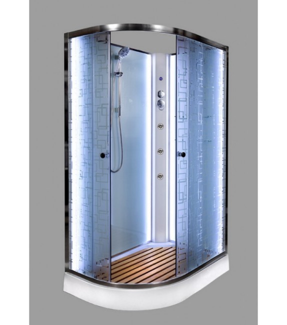 Душевая кабина Deto EM1512RNLED+GM