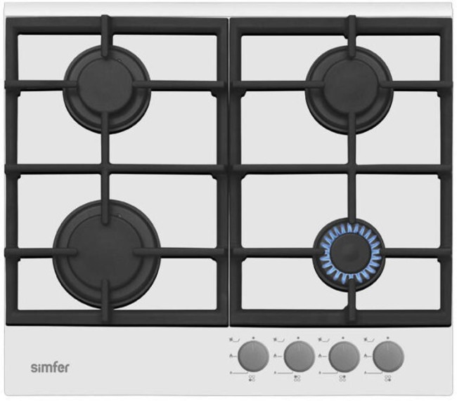 Встраиваемая газовая варочная панель Simfer H60H40W511