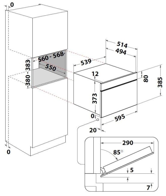 Встраиваемая микроволновая печь Indesit MWI 4343 BL