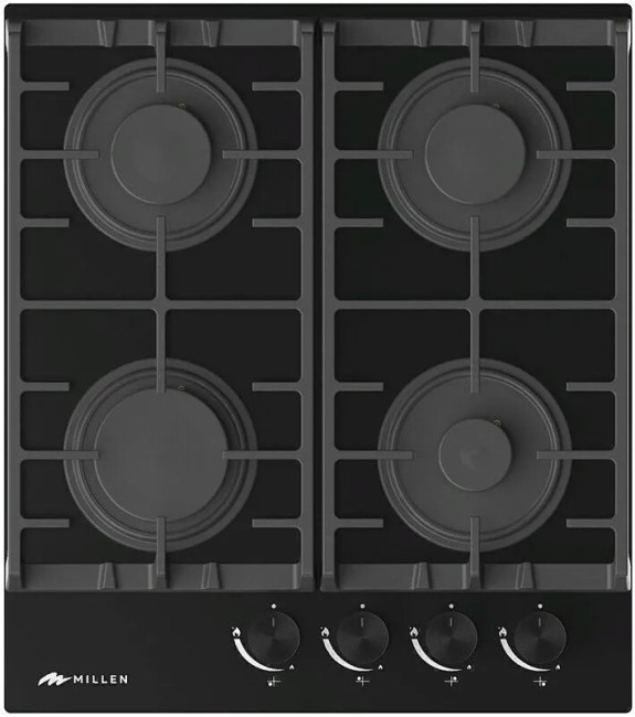 Встраиваемая газовая варочная панель Millen MGHG 452 BL Встраиваемая газовая варочная панель Millen MGHG 452 BL