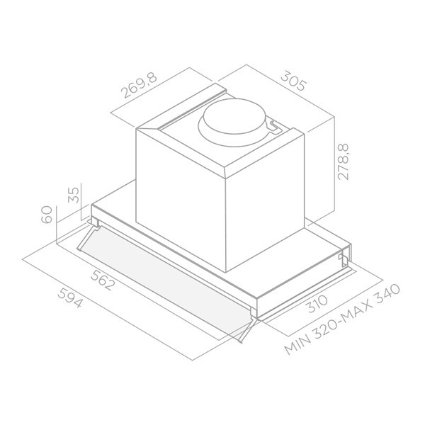 Встраиваемая вытяжка Elica Boxin IX/A/60 Встраиваемая вытяжка Elica Boxin IX/A/60