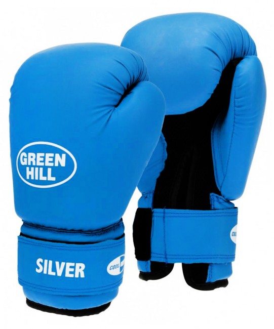 Перчатки боксерские Green Hill Silver BGS-2039 12oz синий