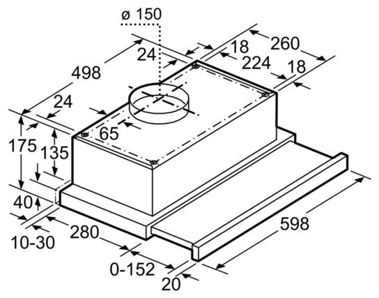Встраиваемая вытяжка Bosch DHI 645 FTR