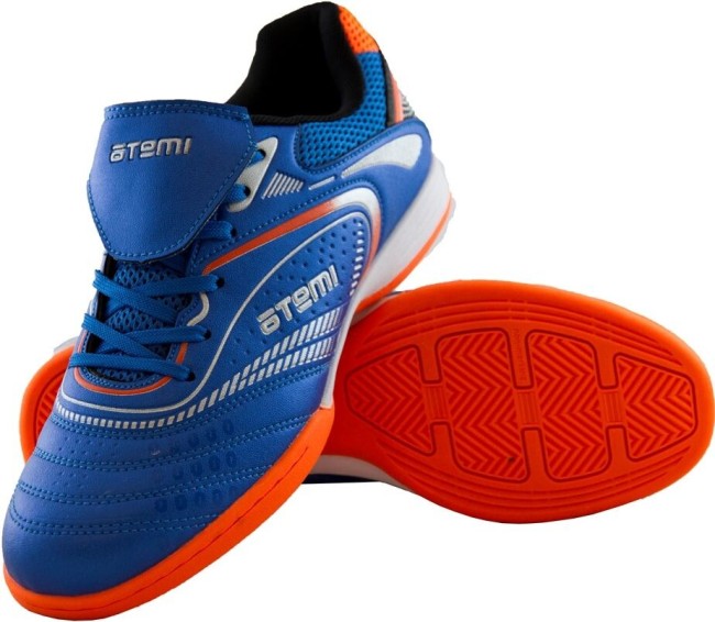Бутсы футбольные Atemi SD300 INDOOR 44 голубой/оранжевый
