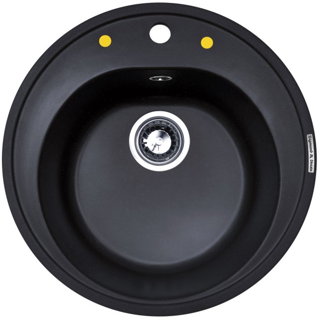 Кухонная мойка Zigmund & Shtain Kreis 505 черный базальт Кухонная мойка Zigmund & Shtain Kreis 505 черный базальт