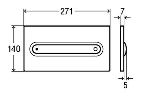 Клавиша смыва Viega Visign for Style 11 (597115) хром