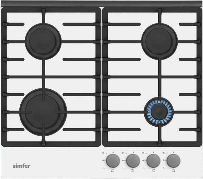 Встраиваемая газовая варочная панель Simfer H60L41W511 Встраиваемая газовая варочная панель Simfer H60L41W511