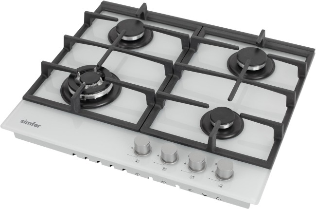 Встраиваемая газовая варочная панель Simfer H60L41W511 Встраиваемая газовая варочная панель Simfer H60L41W511