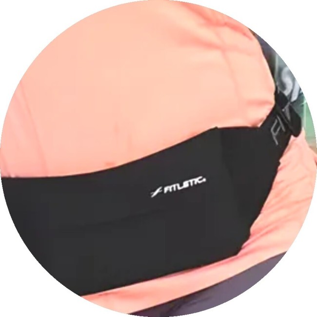 Беговая сумка на пояс Fitletic Zipless черный Беговая сумка на пояс Fitletic Zipless черный