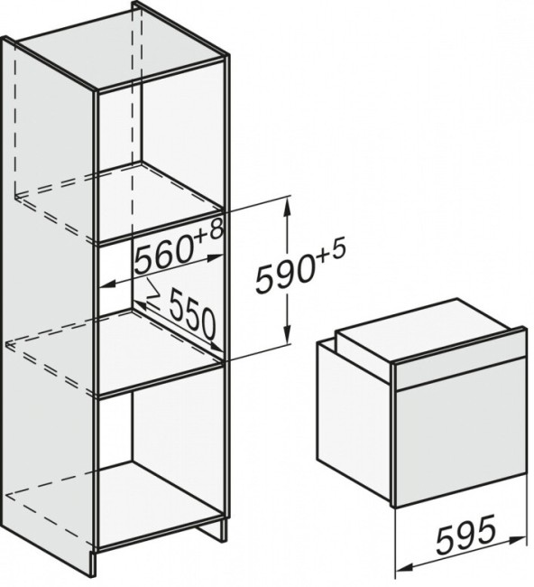 Встраиваемый электрический духовой шкаф Miele H7264B