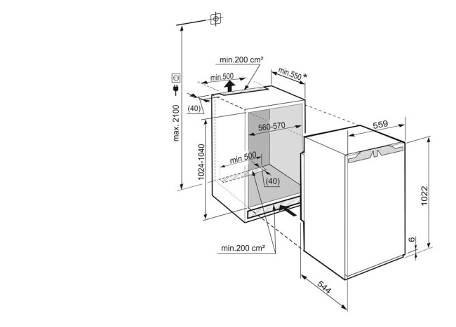 Встраиваемый холодильник Liebherr IK 1964