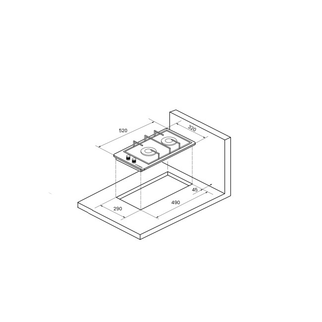 Встраиваемая газовая варочная панель Kuppersberg TG 39 B Встраиваемая газовая варочная панель Kuppersberg TG 39 B