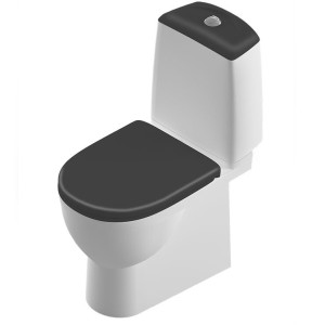 BEST LUXE (BLACK) Унитаз-компакт Sanita Luxe BEST LUXE (BLACK) BSTSLCC06100522